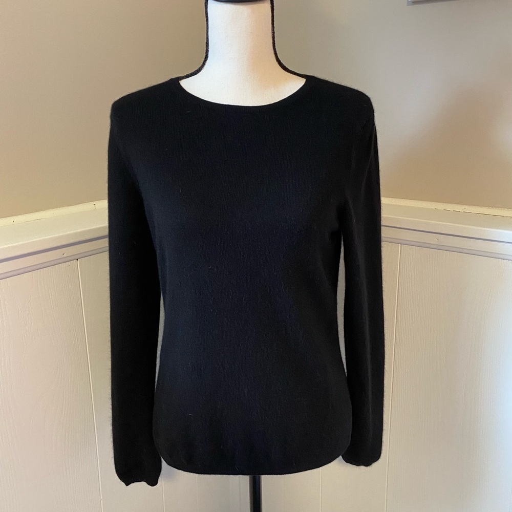 Charter Club 100% Cashmere Sweater Black S